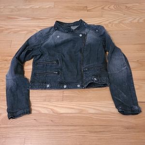 Dark denim/gray Jean Jacket Victoria Secret/London
